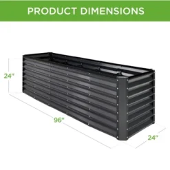 Best Choice Products 8x2x2ft Outdoor Metal Raised Garden Bed, Planter Box For Vegetables, Flowers, Herbs - Wood Grain -Best Choice Products Shop GUEST 02414e99 a837 42fc a683 5d85d093c86a