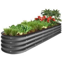 Best Choice Products 8x2x1ft Outdoor Metal Raised Oval Garden Bed, Planter Box For Vegetables, Flowers -Best Choice Products Shop GUEST 08093b70 0a70 4574 888a fdd2a1ce8bd1