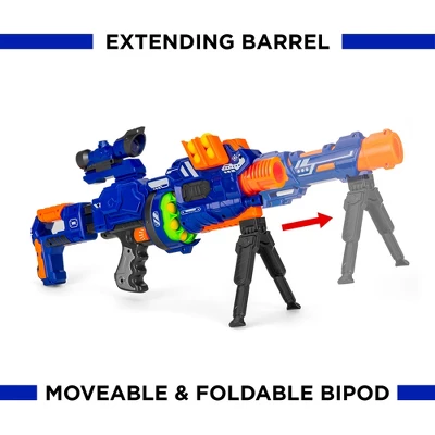 Best Choice Products Electric Customizable Soft Foam Ball Long-Distance Blaster Toy W/ Barrel Extension, 12 Balls, Bipod 5 Best Choice Products Electric Customizable Soft Foam Ball Long-Distance Blaster Toy W/ Barrel Extension, 12 Balls, Bipod - Image 3