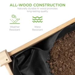 Best Choice Products 34x18x30in Raised Garden Bed, Elevated Wood Planter Box For Kids, Patio W/ Bed Liner 14 Best Choice Products 34x18x30in Raised Garden Bed, Elevated Wood Planter Box For Kids, Patio W/ Bed Liner -Best Choice Products Shop GUEST 0b6391ea 51da 41c3 add3 6b061229d379