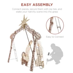 Best Choice Products 6ft Lighted Outdoor Nativity Scene, Yard Decoration W/ 190 LED Lights, Stakes, Zip Ties -Best Choice Products Shop GUEST 0b99e6f1 7752 4767 be9b e95f6bd9cd9d