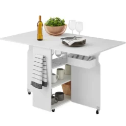 Best Choice Products Multipurpose Folding Table W/ Built-in Wheels, 3 Storage Shelves, Cubby, Carrying Handle 17 Best Choice Products Multipurpose Folding Table W/ Built-in Wheels, 3 Storage Shelves, Cubby, Carrying Handle -Best Choice Products Shop GUEST 0e1b16c4 b6bf 469a b754 396ada4256f0