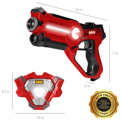 Best Choice Products Set Of 4 Infrared Laser Tag Blasters & Vest Set For Kids & Adults 8 Best Choice Products Set Of 4 Infrared Laser Tag Blasters & Vest Set For Kids & Adults - Image 6