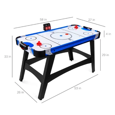 Best Choice Products 58in Mid-Size Air Hockey Table For Game Room W/ 2 Pucks, 2 Pushers, LED Score Board, 12V Motor 8 Best Choice Products 58in Mid-Size Air Hockey Table For Game Room W/ 2 Pucks, 2 Pushers, LED Score Board, 12V Motor - Image 6