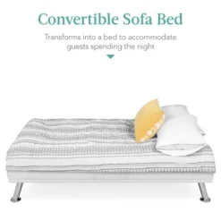 Best Choice Products Modern Faux Leather Convertible Futon Sofa W/ Removable Armrests, Metal Legs, 2 Cupholders - White 10 Best Choice Products Modern Faux Leather Convertible Futon Sofa W/ Removable Armrests, Metal Legs, 2 Cupholders - White -Best Choice Products Shop GUEST 15efb93a ed10 4d1c a1d5 21f062b937e2