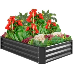 Best Choice Products 6x3x1ft Outdoor Metal Raised Garden Bed For Vegetables, Flowers, Herbs, Plants -Best Choice Products Shop GUEST 20c19473 fa5d 4d62 90fa eb970e0850ac