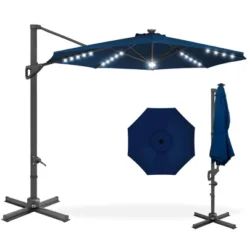 Best Choice Products 10ft 360-Degree Solar LED Cantilever Patio Umbrella, Outdoor Hanging Shade W/ Lights -Best Choice Products Shop GUEST 2435f912 dded 4465 a59e 472b4675da7e