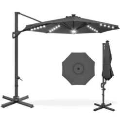 Best Choice Products 10ft 360-Degree Solar LED Cantilever Patio Umbrella, Outdoor Hanging Shade W/ Lights -Best Choice Products Shop GUEST 24727feb 2d05 4fc5 a3d8 e865d71ef074