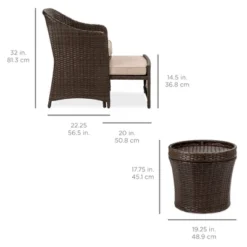 Best Choice Products 5-Piece Outdoor Wicker Patio Bistro Furniture Set W/ Storage Table, No Assembly -Best Choice Products Shop GUEST 2502ea54 334d 4a72 a6c4 2263898e6ba8