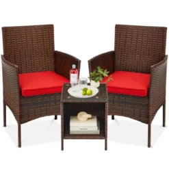 Best Choice Products 3-Piece Outdoor Wicker Conversation Bistro Set, Patio Chat Furniture W/ 2 Chairs, Table 19 Best Choice Products 3-Piece Outdoor Wicker Conversation Bistro Set, Patio Chat Furniture W/ 2 Chairs, Table -Best Choice Products Shop GUEST 26cc2248 7930 4248 b7a7 ff8a5b143c76