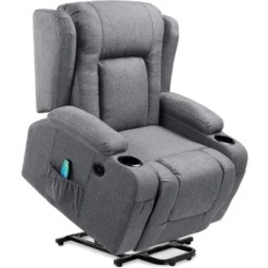 Best Choice Products Electric Power Lift Linen Recliner Massage Chair Furniture W/ USB Port, Heat, Cupholders -Best Choice Products Shop GUEST 275b25c3 ded0 482c a147 7ed79043553a