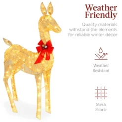 Best Choice Products 2-Piece Lighted Christmas Deer Set Outdoor Yard Decoration With 210 LED Lights, Stakes -Best Choice Products Shop GUEST 356a55b3 673e 4cba 9d85 5b0b1fc2f56a