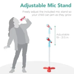 Best Choice Products 19in Kids Flash Guitar, Pretend Play Musical Instrument Toy For Toddlers W/ Mic, Stand - Blue -Best Choice Products Shop GUEST 3572e5ab f46b 43ab ad24 536e4619c316