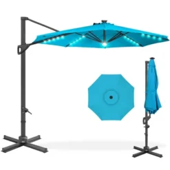 Best Choice Products 10ft 360-Degree Solar LED Cantilever Patio Umbrella, Outdoor Hanging Shade W/ Lights -Best Choice Products Shop GUEST 39a5d602 e3c4 42d7 8732 bc440dd3083f