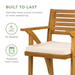 Best Choice Products Set Of 2 Outdoor Acacia Wood Bar Stools Bar Chairs W/ Weather-Resistant Cushions - Teak Finish 10 Best Choice Products Set Of 2 Outdoor Acacia Wood Bar Stools Bar Chairs W/ Weather-Resistant Cushions - Teak Finish -Best Choice Products Shop GUEST 3b0db206 ea09 4237 8dab c86dee305c3a