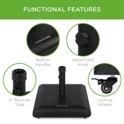 Best Choice Products 81lb. Heavy Duty Square Concrete Rolling Patio Umbrella Base Stand W/ Locking Wheels 11 Best Choice Products 81lb. Heavy Duty Square Concrete Rolling Patio Umbrella Base Stand W/ Locking Wheels -Best Choice Products Shop GUEST 3e5daad6 4021 412a 8dd6 4c048cd499fc