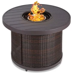 Best Choice Products 32in Round Fire Pit Table, 50,000 BTU Outdoor Wicker Patio Firepit W/ Cover, Tank Holder -Best Choice Products Shop GUEST 3f8bc23e dd9b 4146 b203 77d4a3b15c39