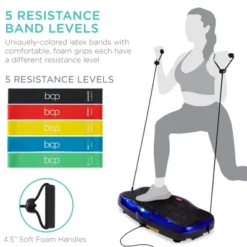 Best Choice Products Vibration Platform, Full Body Exercise Machine W/ Bluetooth Speakers, 5 Resistance Bands - Blue -Best Choice Products Shop GUEST 415fa84c 5c25 42ea b7ef 549c6263b4e8
