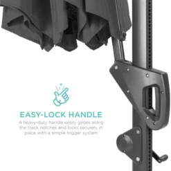 Best Choice Products 10ft 360-Degree Solar LED Cantilever Patio Umbrella, Outdoor Hanging Shade W/ Lights -Best Choice Products Shop GUEST 41ce07ad 5e78 4bb0 be22 6ccb333f51c5