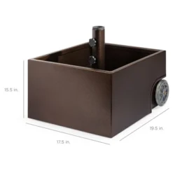 Best Choice Products Portable Steel Umbrella Base Stand For Patio, Up To 150 Lbs W/ Fillable Planter, Drainage, Wheels -Best Choice Products Shop GUEST 423a028c 2258 42d8 a10d faee0ec85554