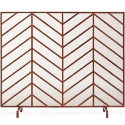 Best Choice Products 52x31in 3-Panel Iron Chevron Fireplace Screen, Spark Guard W/ Handles -Best Choice Products Shop GUEST 42a789ec b1d1 4f16 aadf 7d6a54786813
