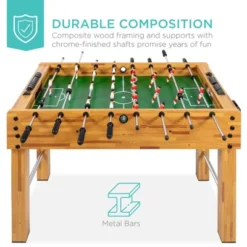 Best Choice Products 48in Competition Sized Foosball Table For Home, Game Room W/ 2 Balls, 2 Cup Holders - Light Brown 10 Best Choice Products 48in Competition Sized Foosball Table For Home, Game Room W/ 2 Balls, 2 Cup Holders - Light Brown -Best Choice Products Shop GUEST 44cc56fe 0b58 425d a6d9 2e7731608091