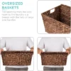 Best Choice Products Set Of 2 XL Water Hyacinth Woven Tapered Storage Basket Chests W/ Attached Lid, Handle Hole -Best Choice Products Shop GUEST 468d576d e1c0 4ae1 bc48 d6861fec93e4