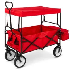 Best Choice Products Folding Utility Cargo Wagon Cart W/ Removable Canopy, Cup Holders -Best Choice Products Shop GUEST 481ef458 0ee6 4a54 8505 1b3b9c45528a