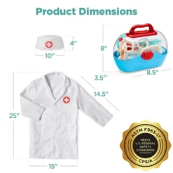 Best Choice Products Pretend Play Doctor Kit, Boys & Girls Doctor Outfit W/ 18 Accessories, Coat, Hat, Carrying Case -Best Choice Products Shop GUEST 4ee7a5d6 e269 4259 93ea 9f2d97a4492f