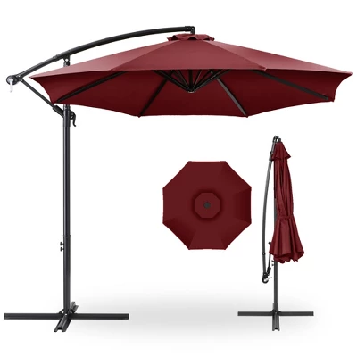 Best Choice Products 10ft Offset Hanging Outdoor Market Patio Umbrella W/ Easy Tilt Adjustment 17 Best Choice Products 10ft Offset Hanging Outdoor Market Patio Umbrella W/ Easy Tilt Adjustment - Image 15