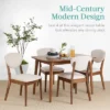 Best Choice Products 5-Piece Compact Wooden Mid-Century Modern Dining Set W/ 4 Chairs, Padded Seat & Back - Brown/White 1 Best Choice Products 5-Piece Compact Wooden Mid-Century Modern Dining Set W/ 4 Chairs, Padded Seat & Back - Brown/White -Best Choice Products Shop GUEST 51f8de49 a441 4852 aef0 0ea758ce4965