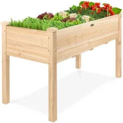 Best Choice Products Best Choice Product 48x24x30in Raised Garden Bed, Elevated Wooden Planter For Yard W/ Foot Caps, Bed Liner -Best Choice Products Shop GUEST 5225f54a b50a 416b a980 ba7a036c2c7f