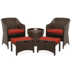 Best Choice Products 5-Piece Outdoor Wicker Patio Bistro Furniture Set W/ Storage Table, No Assembly -Best Choice Products Shop GUEST 53ba901a 54a4 410b 8ef4 2cd02bde161e