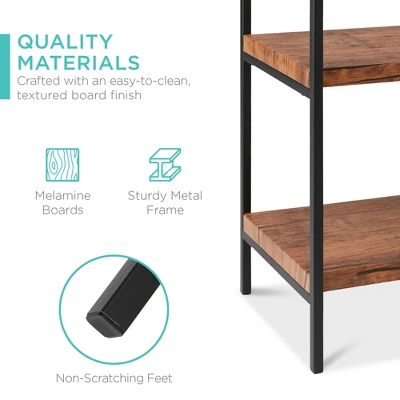 Best Choice Products 55in 3-Tier Shelf Console Table, Accent Furniture, Display Stand W/ Built-In Cabinet 6 Best Choice Products 55in 3-Tier Shelf Console Table, Accent Furniture, Display Stand W/ Built-In Cabinet - Image 4