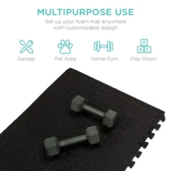 Best Choice Products 24-Piece Puzzle Exercise Mat, Multipurpose Floor Tiles Gym Mat, 38 Thick, 96 Sq. Ft." -Best Choice Products Shop GUEST 626aad55 c7d2 44cd 8efd 6080f99b46dc