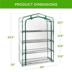 Best Choice Products 40in Wide 4-Tier Mini Greenhouse, Portable Indoor Outdoor Arboretum For Yard W/ Steel Shelves -Best Choice Products Shop GUEST 643d390f bf3a 4968 ac3d 3e6083d6741c