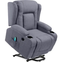 Best Choice Products Electric Power Lift Linen Recliner Massage Chair Furniture W/ USB Port, Heat, Cupholders -Best Choice Products Shop GUEST 6596e210 937d 40bc 80de 6c4a65324cb1