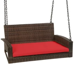 Best Choice Products Woven Wicker Hanging Porch Swing Bench For Patio, Deck W/ Mounting Chains, Seat Cushion 17 Best Choice Products Woven Wicker Hanging Porch Swing Bench For Patio, Deck W/ Mounting Chains, Seat Cushion -Best Choice Products Shop GUEST 6d9032c8 3c60 4555 b935 d512b51dbc3b