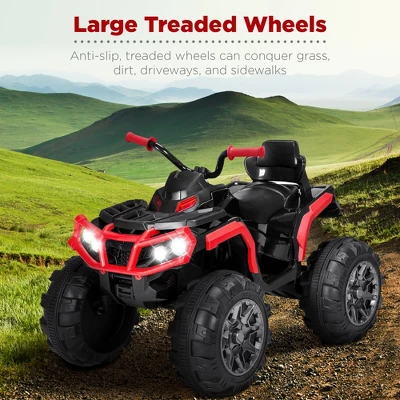 Best Choice Products 12V Kids Ride-On ATV Quad W/ Bluetooth, 3.7mph Max, Treaded Tires, LED Lights, Radio 4 Best Choice Products 12V Kids Ride-On ATV Quad W/ Bluetooth, 3.7mph Max, Treaded Tires, LED Lights, Radio - Image 2