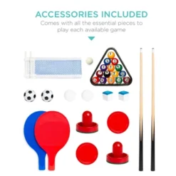 Best Choice Products 4-in-1 Multi Game Table, Childrens Arcade Set W/ Pool Billiards, Air Hockey, Foosball -Best Choice Products Shop GUEST 6f702e41 eef4 4cae 800e 9b06149983f9