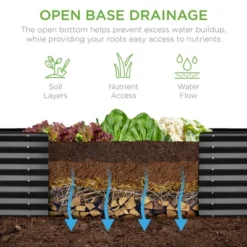 Best Choice Products 8x2x2ft Outdoor Metal Raised Garden Bed, Planter Box For Vegetables, Flowers, Herbs - Wood Grain -Best Choice Products Shop GUEST 70723bd0 bb63 48dd 8ce1 77f5cc249c90