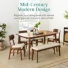 Best Choice Products 6-Piece Mid-Century Modern Dining Set, Upholstered Wooden Table & Chair Set W/ 4 Chairs, Bench 1 Best Choice Products 6-Piece Mid-Century Modern Dining Set, Upholstered Wooden Table & Chair Set W/ 4 Chairs, Bench -Best Choice Products Shop GUEST 768a240d 2ffc 46e5 85fe 7be5b2e8f39e