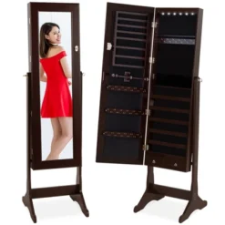 Best Choice Products 6-Tier Standing Mirror Lockable Storage Organizer Cabinet Armoire W/ LED Lights 17 Best Choice Products 6-Tier Standing Mirror Lockable Storage Organizer Cabinet Armoire W/ LED Lights -Best Choice Products Shop GUEST 7f8c74f3 fec7 48e3 8ab4 12ff3453bf6c