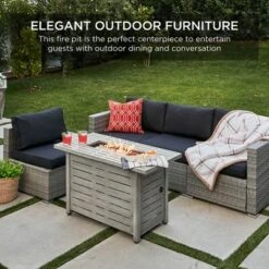 Best Choice Products 42in Fire Pit Table 50,000 BTU Rectangular Steel Gas W/ Storage, Cover, Glass Beads 14 Best Choice Products 42in Fire Pit Table 50,000 BTU Rectangular Steel Gas W/ Storage, Cover, Glass Beads -Best Choice Products Shop GUEST 84db5234 5a79 48a5 ad05 3681b5eae63b