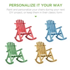 Best Choice Products Wooden Rocking Chair Outdoor Wood Rocker Adirondack Lounger Patio Accent Furniture - Natural Finish -Best Choice Products Shop GUEST 85f6beb2 67c1 4865 a4f5 235cc842645c