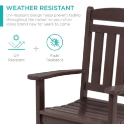 Best Choice Products All-Weather Rocking Chair, Indoor Outdoor HDPE Porch Rocker W/ 300lb Weight Capacity -Best Choice Products Shop GUEST 860f425f b03b 4e87 abce 316fbf5452e2