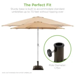 Best Choice Products 26lb Heavy-Duty Steel Square Patio Umbrella Base Stand W/ Decorative Basketweave Pattern - Bronze 9 Best Choice Products 26lb Heavy-Duty Steel Square Patio Umbrella Base Stand W/ Decorative Basketweave Pattern - Bronze -Best Choice Products Shop GUEST 89c52d5a 0977 4a81 a48c c2dcc56b126b