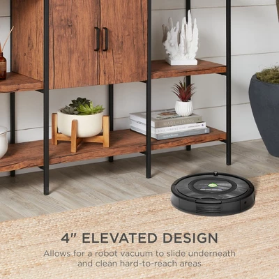 Best Choice Products 55in 3-Tier Shelf Console Table, Accent Furniture, Display Stand W/ Built-In Cabinet 4 Best Choice Products 55in 3-Tier Shelf Console Table, Accent Furniture, Display Stand W/ Built-In Cabinet - Image 2