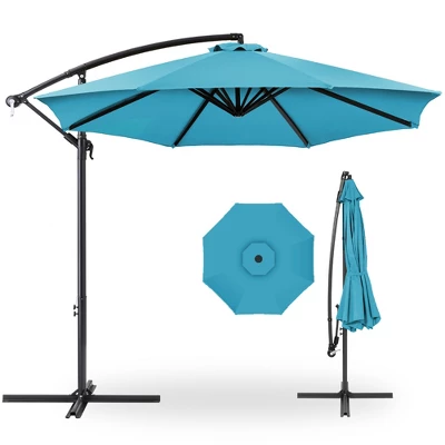 Best Choice Products 10ft Offset Hanging Outdoor Market Patio Umbrella W/ Easy Tilt Adjustment 16 Best Choice Products 10ft Offset Hanging Outdoor Market Patio Umbrella W/ Easy Tilt Adjustment - Image 14