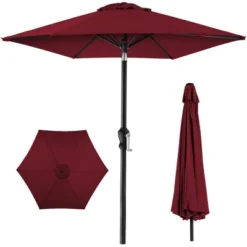Best Choice Products 10ft Outdoor Steel Market Patio Umbrella W/ Crank, Tilt Push Button, 6 Ribs -Best Choice Products Shop GUEST 939c5a72 6a03 4eba 997f 1aaff9b5557e